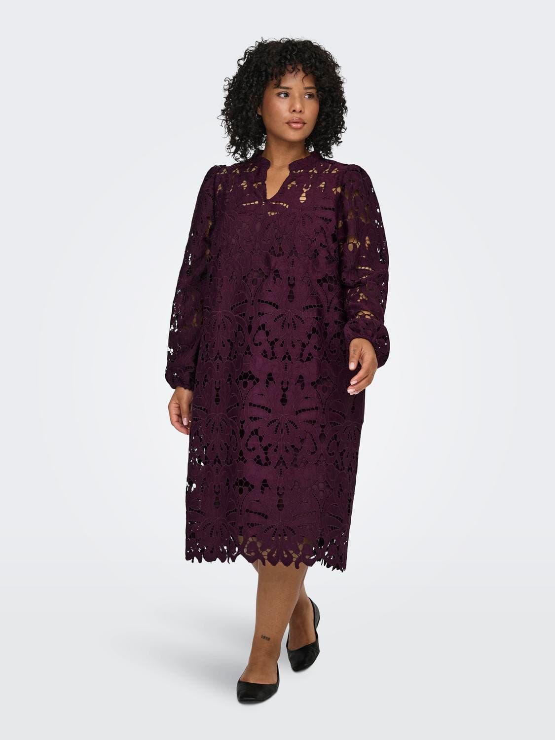 Cargelina Ls Knee Dress Wvn - ONLY