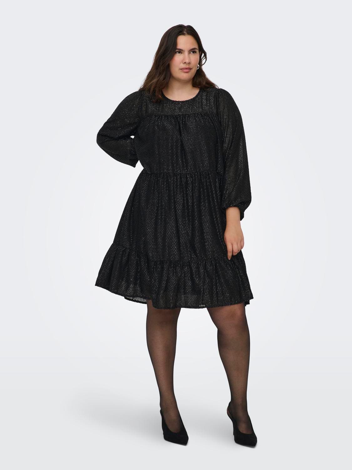 Carsilvana Life Ls Blk Dress Wvn - ONLY