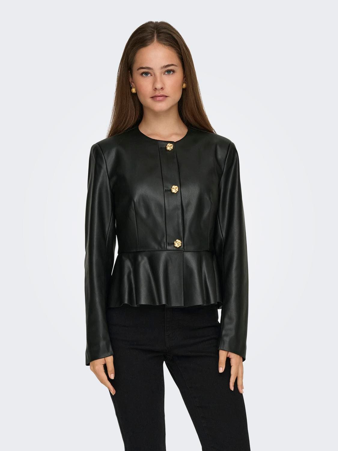 Jdyolivia Faux Leather Jacket Otw Sij - ONLY