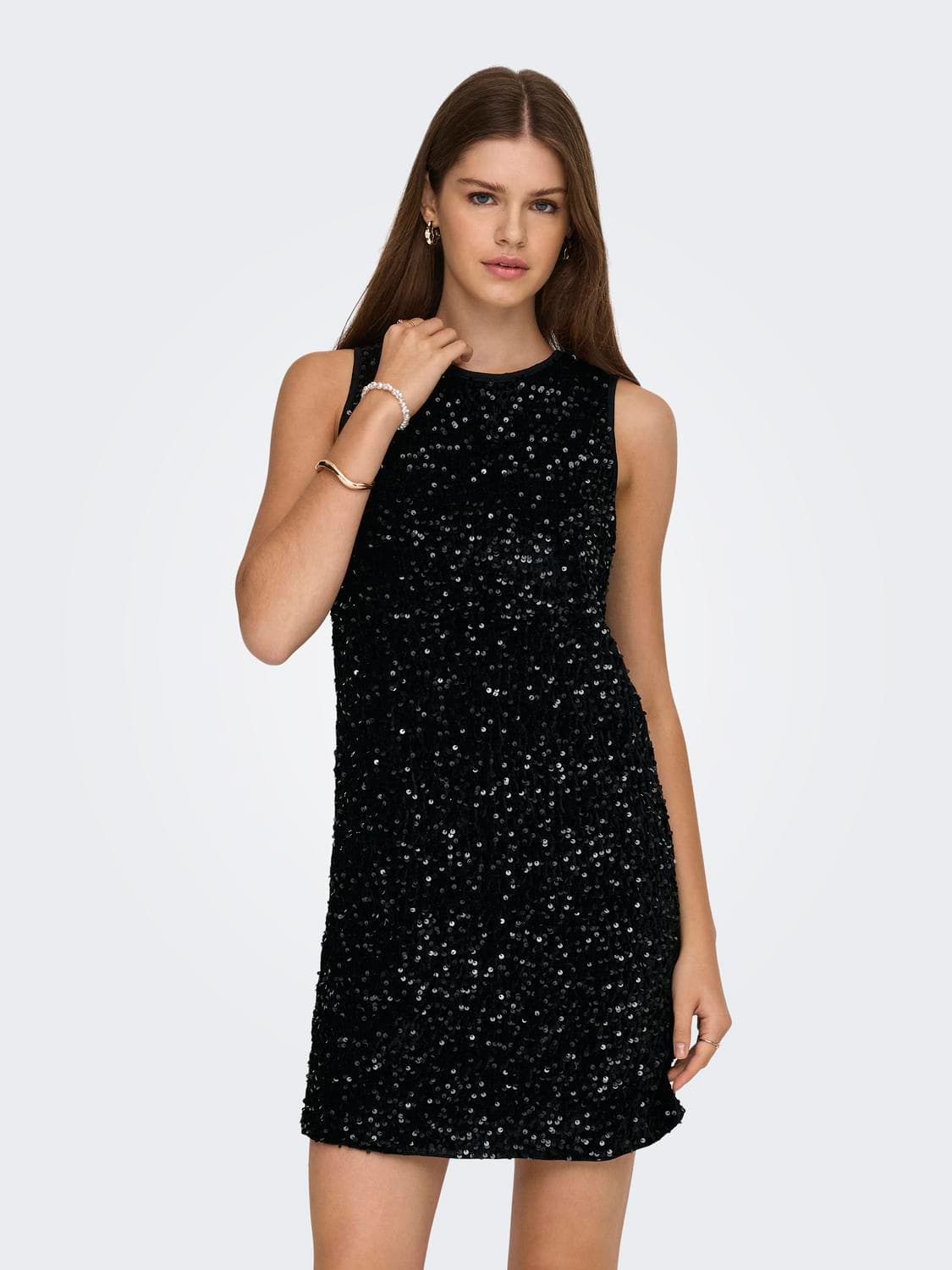 Onlanika Sl Sequins Bow Dress Wvn - ONLY