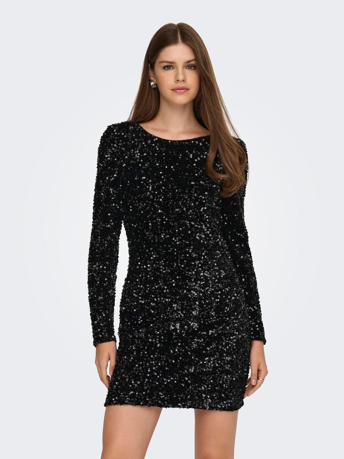 Onlconfidence L/S Deep Sequins Dressjrs. - ONLY