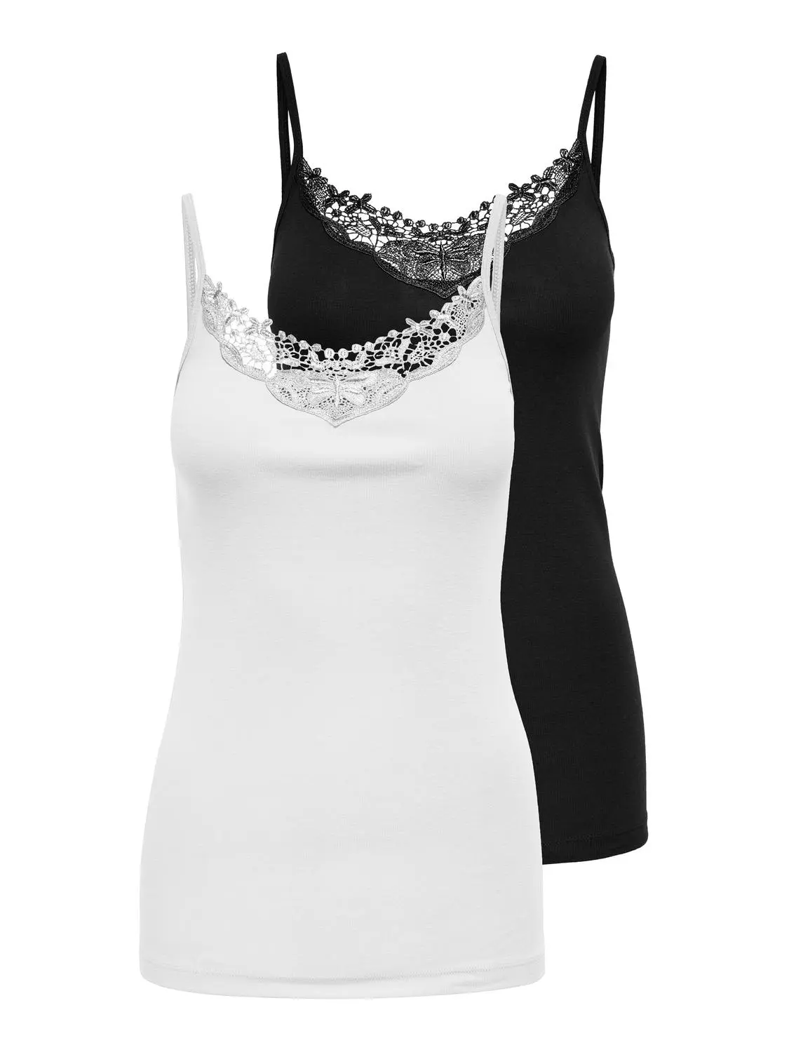 Carlulu Lace Singlet 2pack Cs Jrs Zl - ONLY
