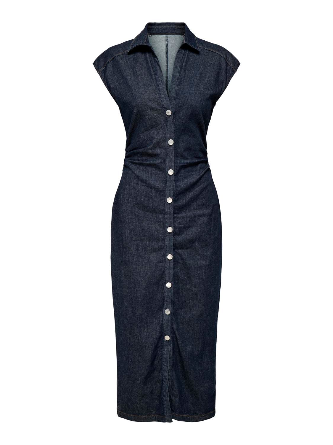 Onlbabe Capsleeve Midi Dress Dnm Rinse - ONLY