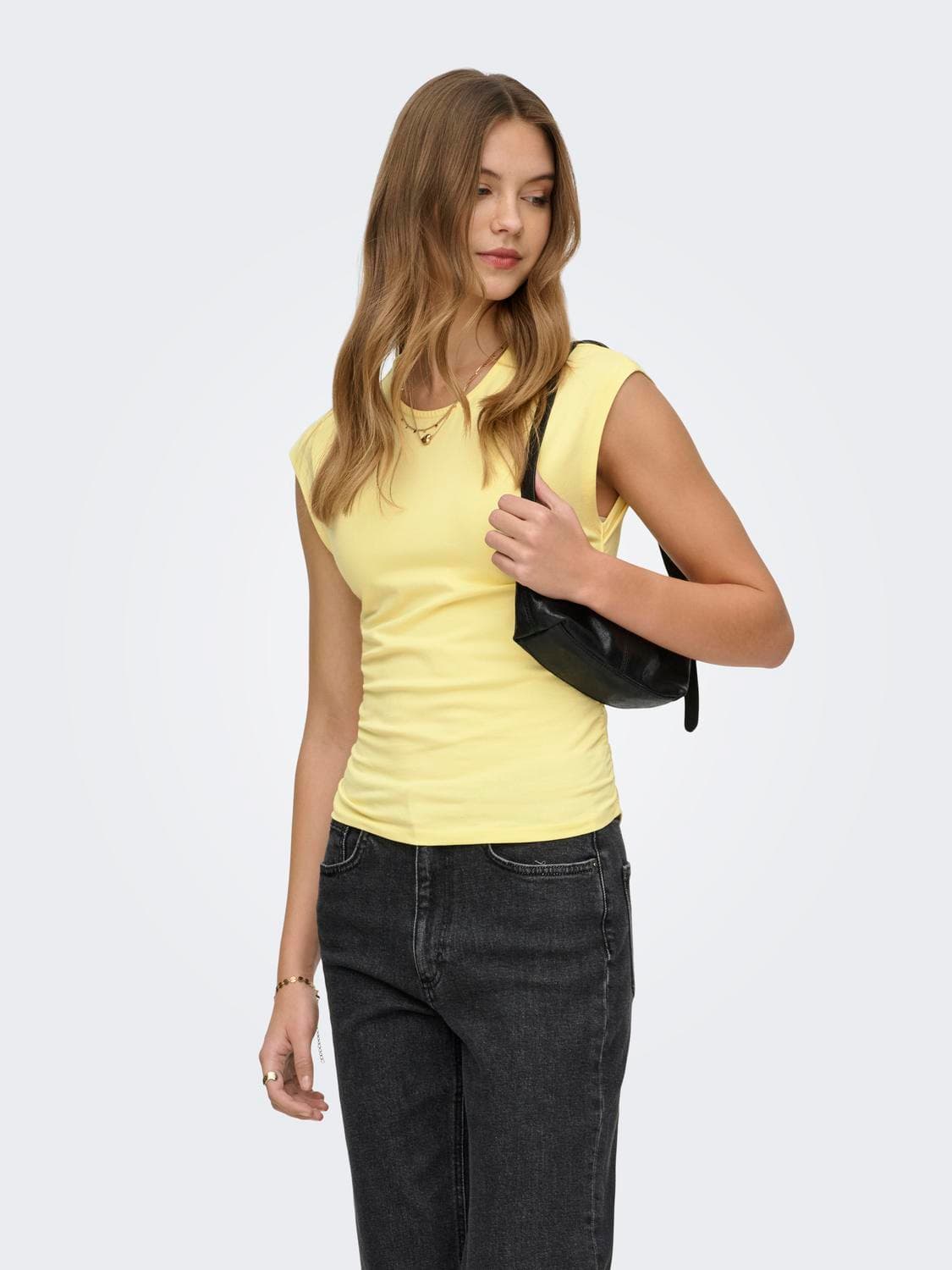 Onlmira Capsl Ruching Top Jrs Noos - ONLY