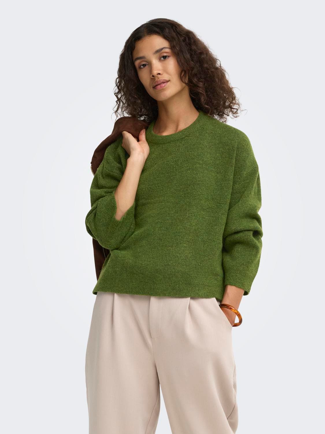 Onlsimoni L/S O-Neck Pullover Knt Noos - ONLY