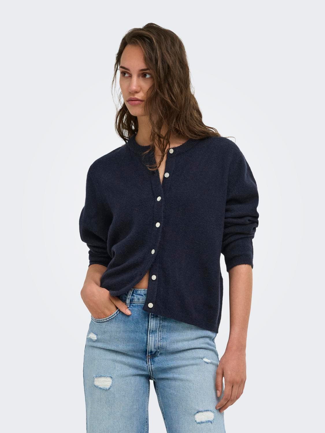 Onlsimoni L/S O-Neck Cardigan Knt Noos - ONLY