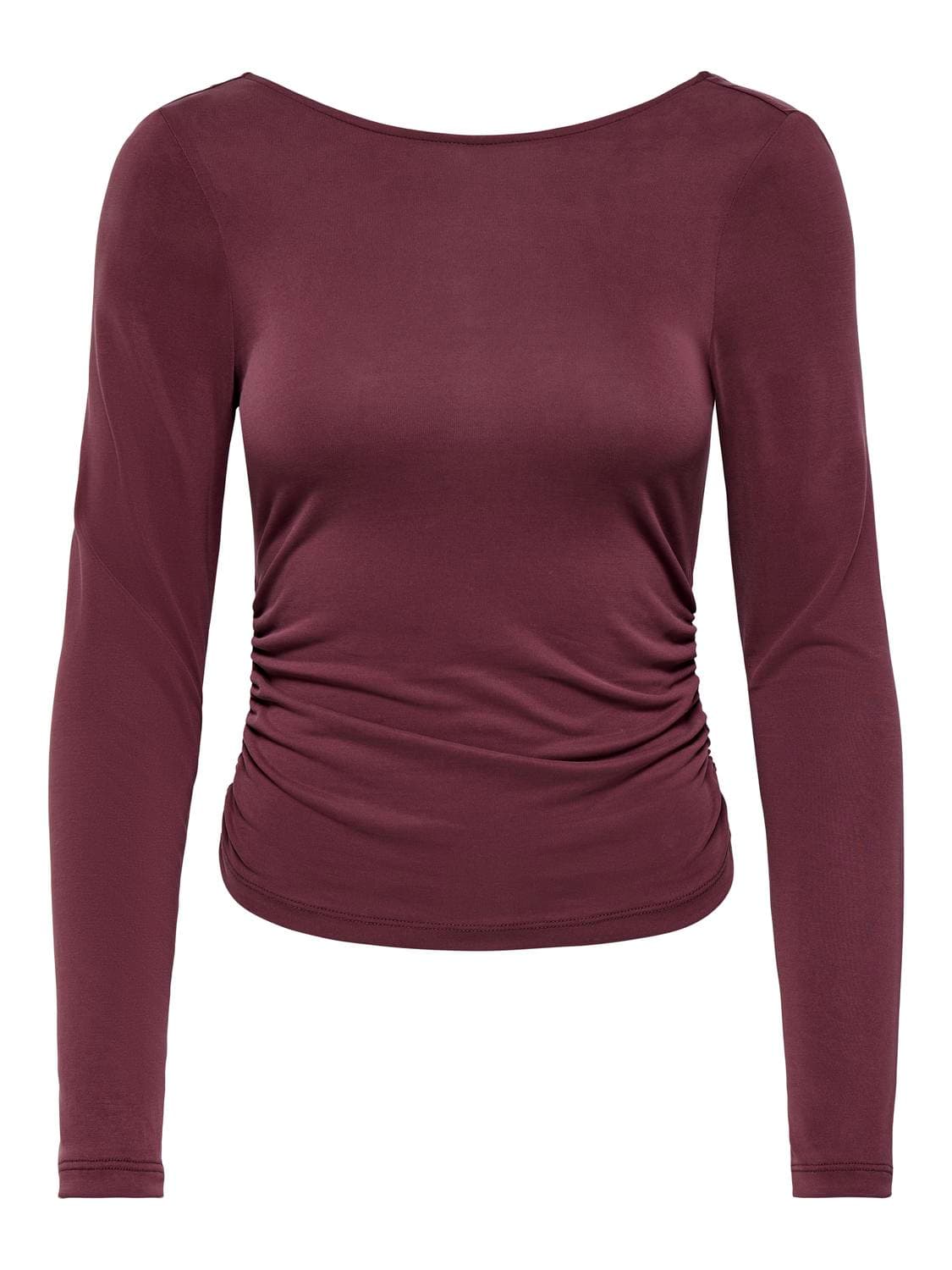 Onlfree L/S Deep Ruching Top Jrs - ONLY