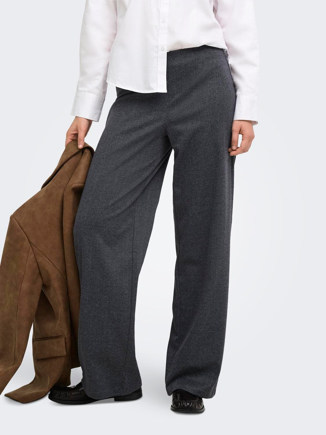 Onlbremen Mw Herringbone Wide Pant Pnt - ONLY