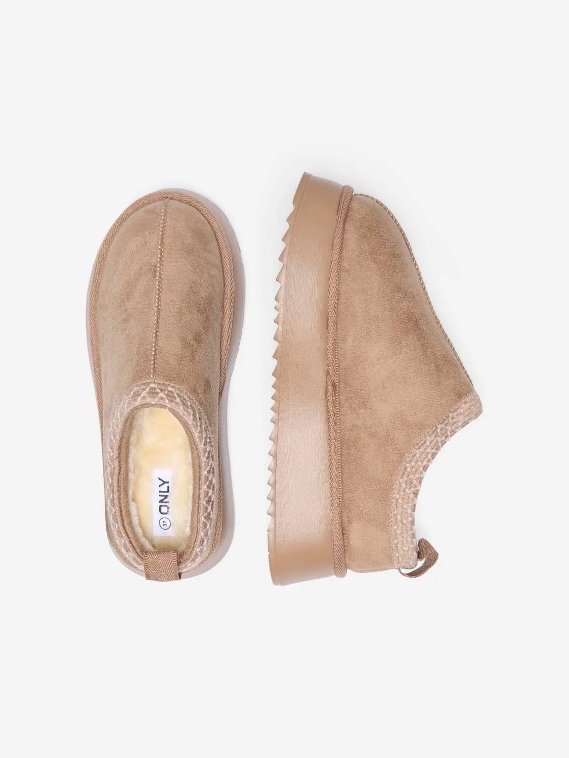 Onlstella Platform Teddy Lined Slipper - ONLY