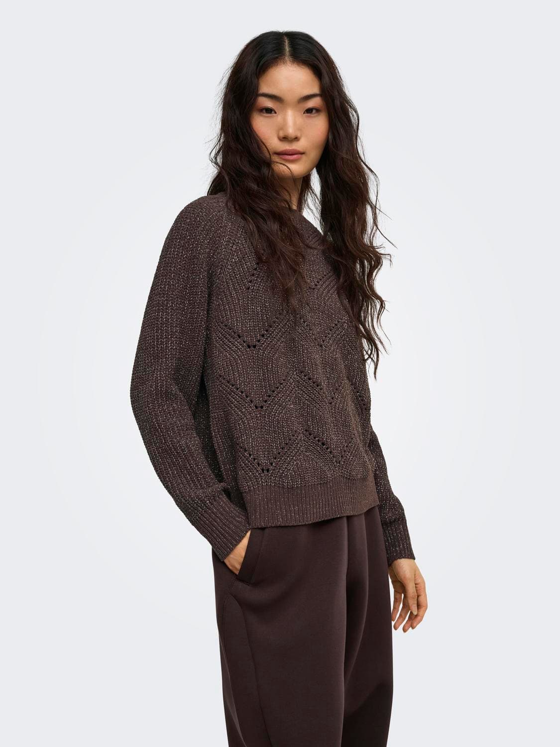 Onlslobe Ls Glitter O-Neck Bf Knt - ONLY