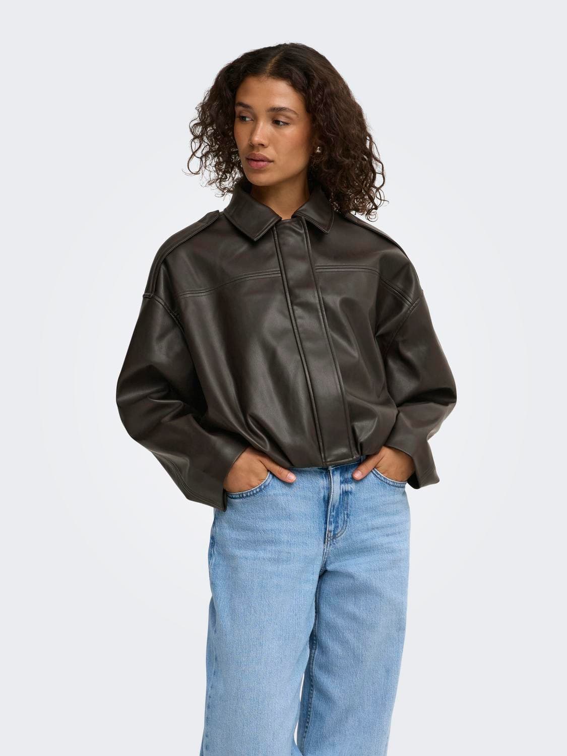 Jdyane Faux Leather Bat Jacket Otw Noos - ONLY