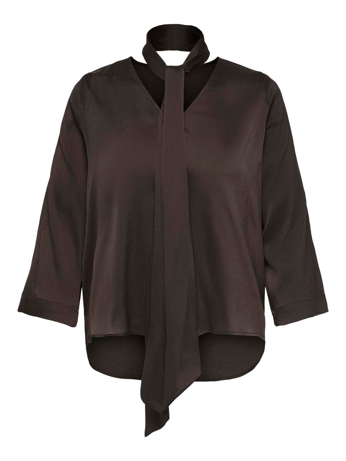Carjoanna L/S Tie Top Wvn - ONLY