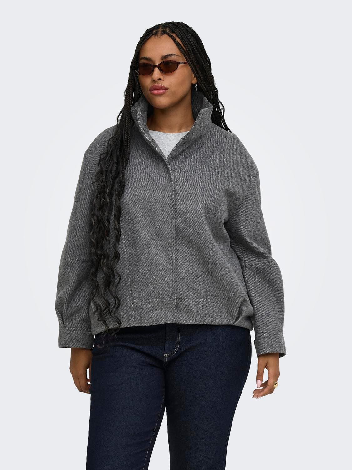 Carasta High Collar Bomber Jacket Otw - ONLY