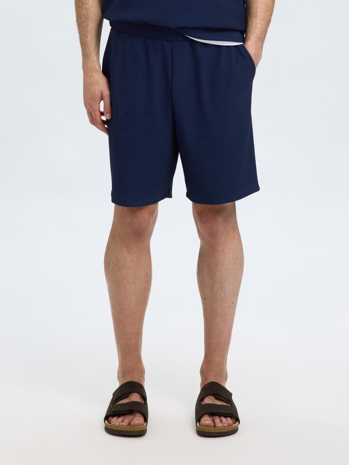 Slhloose-Plisse Shorts Ex - Selected