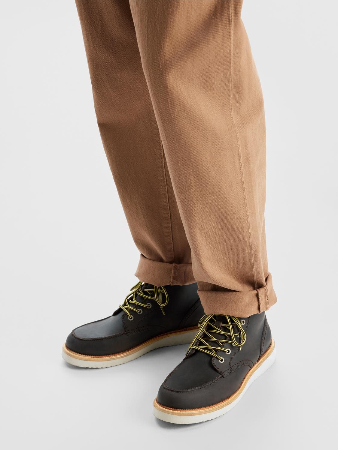 Slhteo New Leather Moc-Toe Boot - Selected