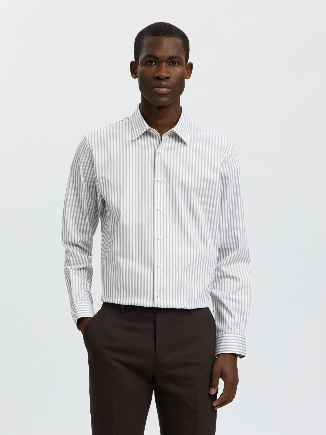 Slmfilip-Performance Slim Ls Shirt Noos - Selected