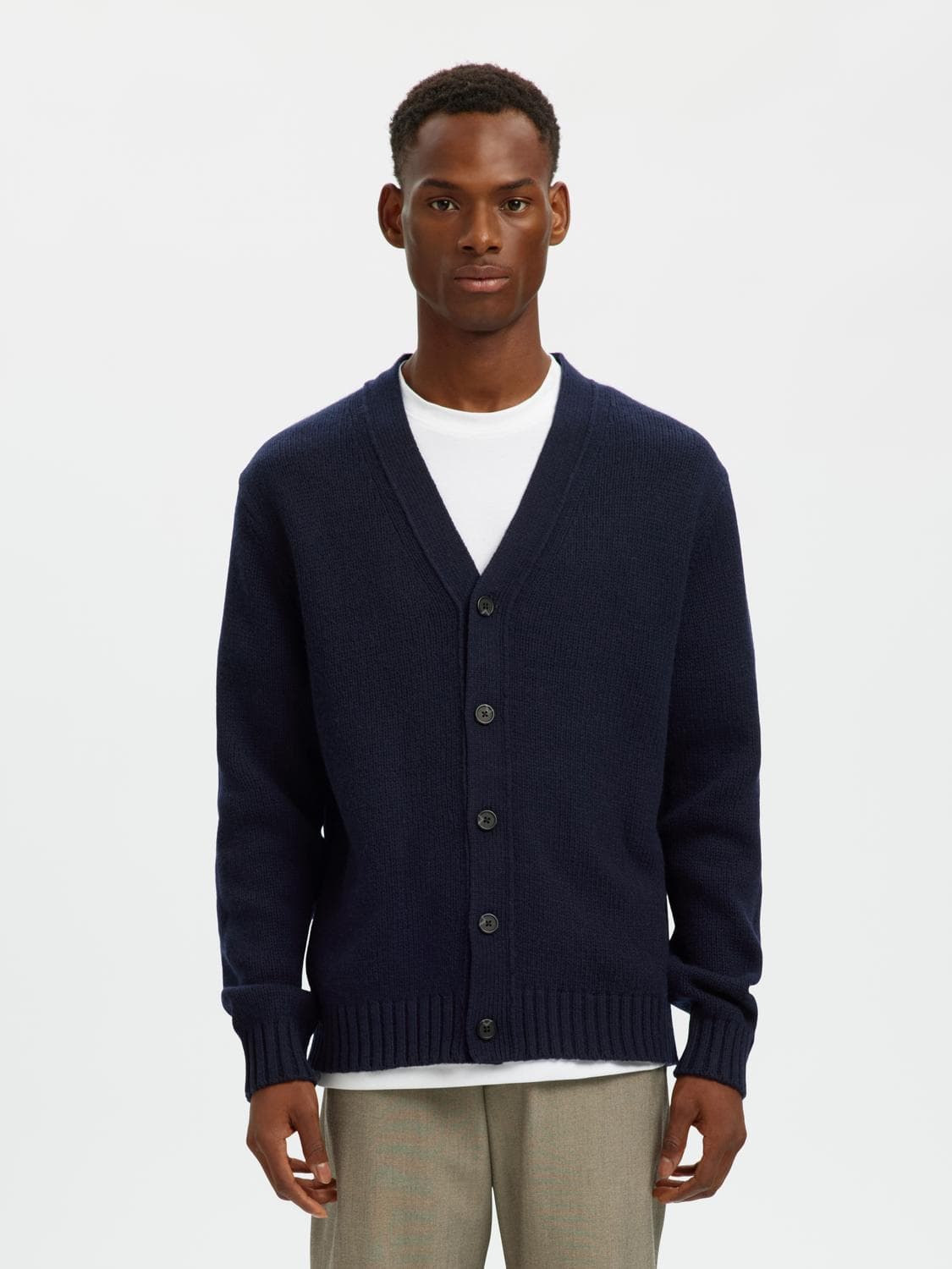 Slhcody Ls Knit Relaxed Cardigan Noos - Selected