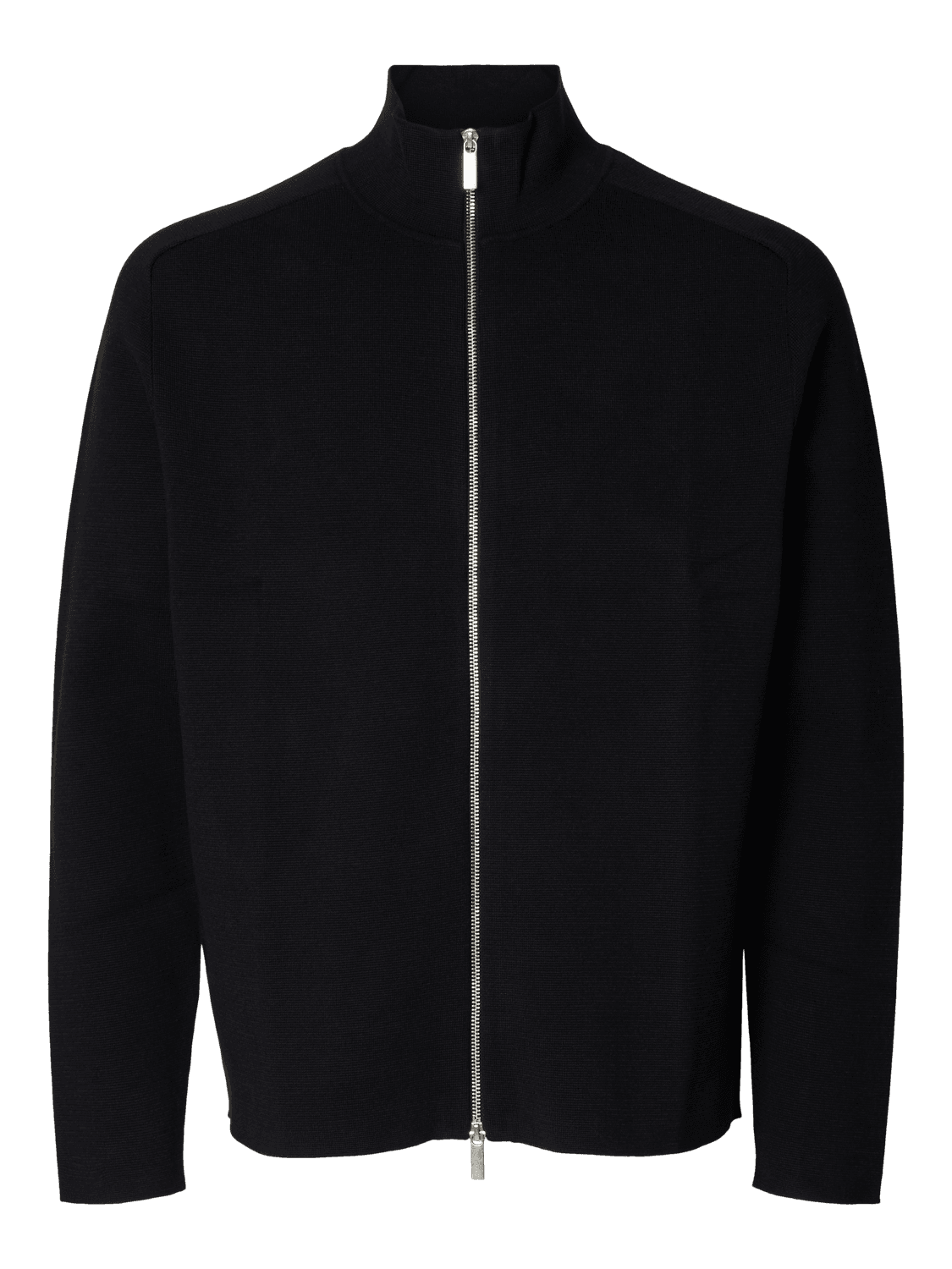 Slhmike Light Ls Knit Relaxed Full Zip - Selected