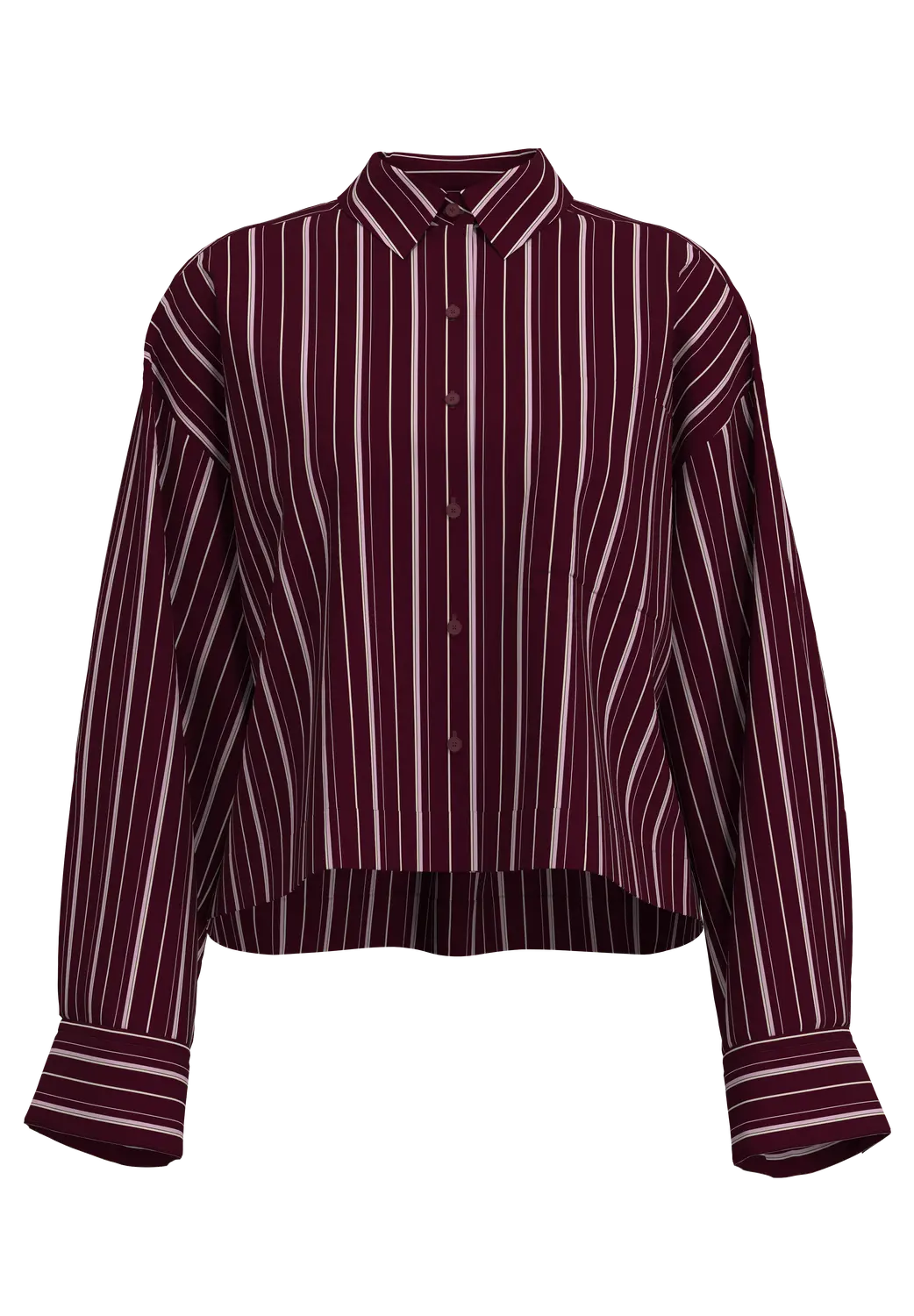 Slwastha Ls Cropped Boxy Shirt Noos - Selected