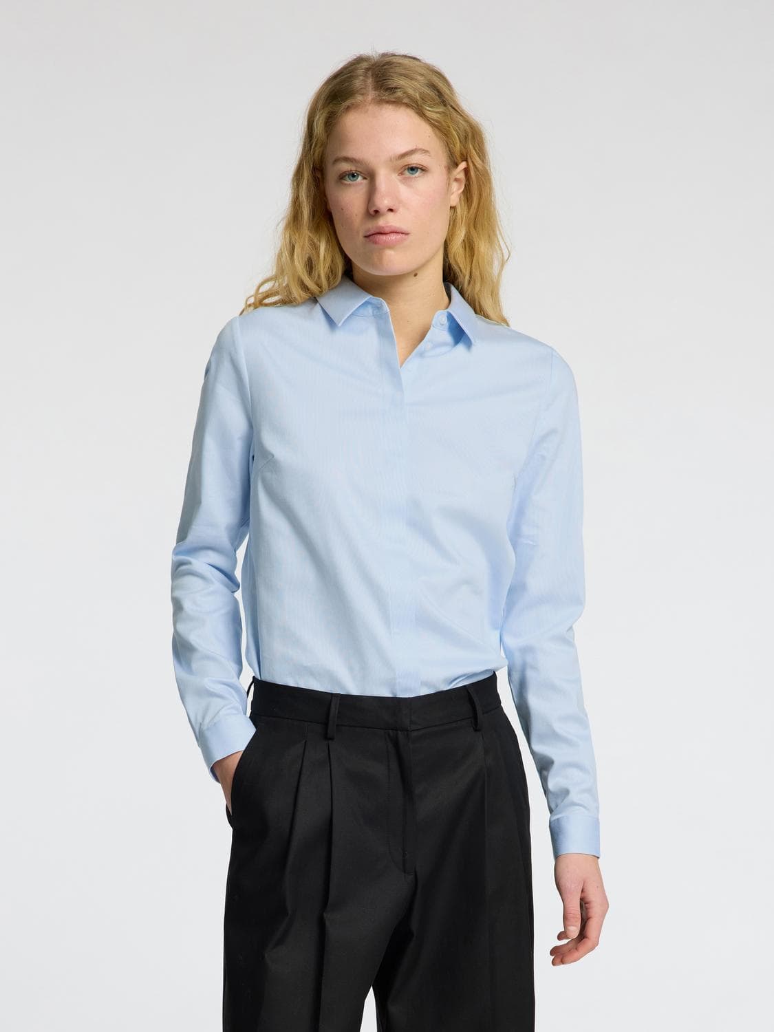 Slwromie Ls Fitted Shirt Noos - Selected
