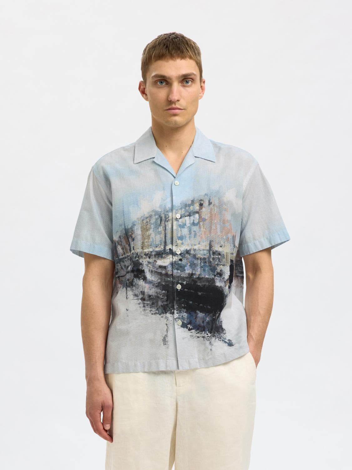 Slhrlxcarl Aop Ss Shirt - Selected