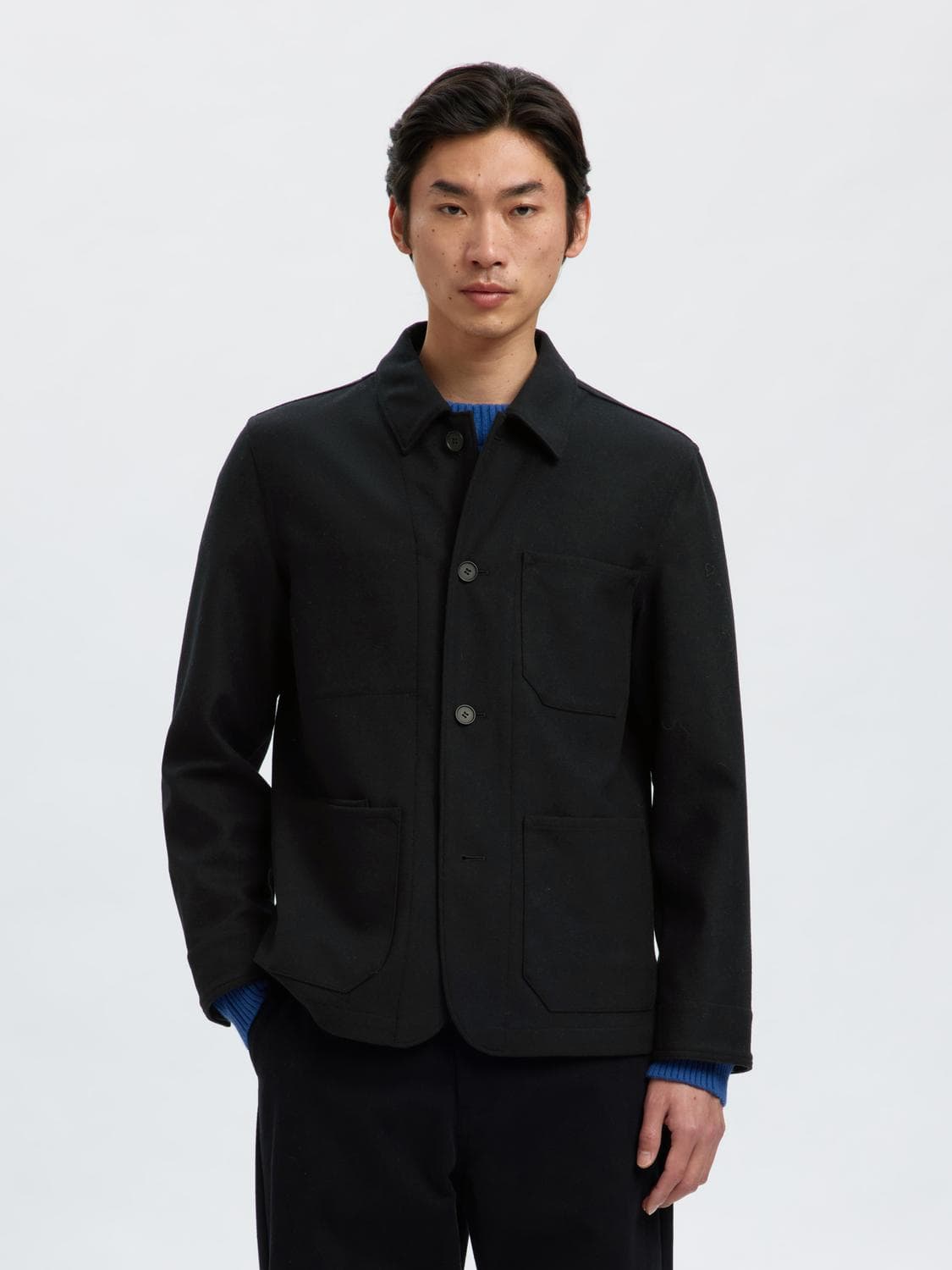 Slm-Landon Wool Blend Hybrid Blazer Noos - Selected