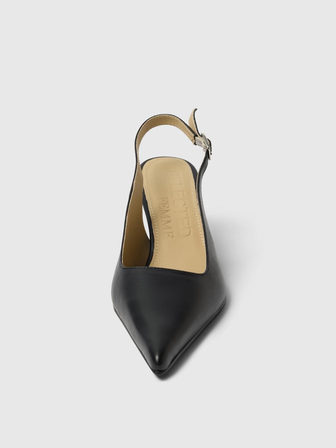 Slfisla Leather Pointy Slingback - Selected