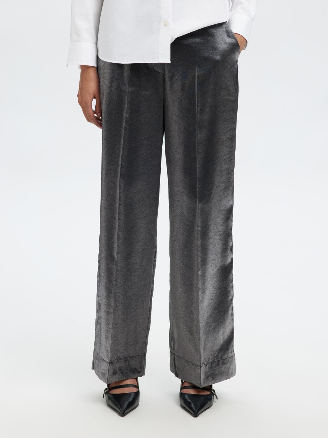 Slfmargot Mw Wide Pant B - Selected