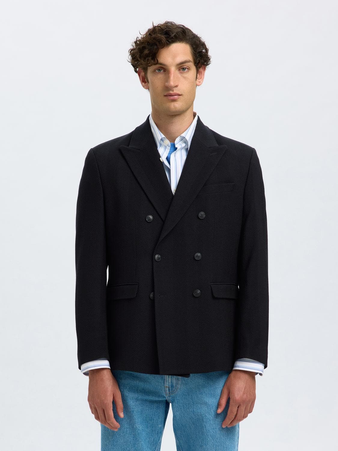 Slhreg-Ben Wool Db Blz - Selected