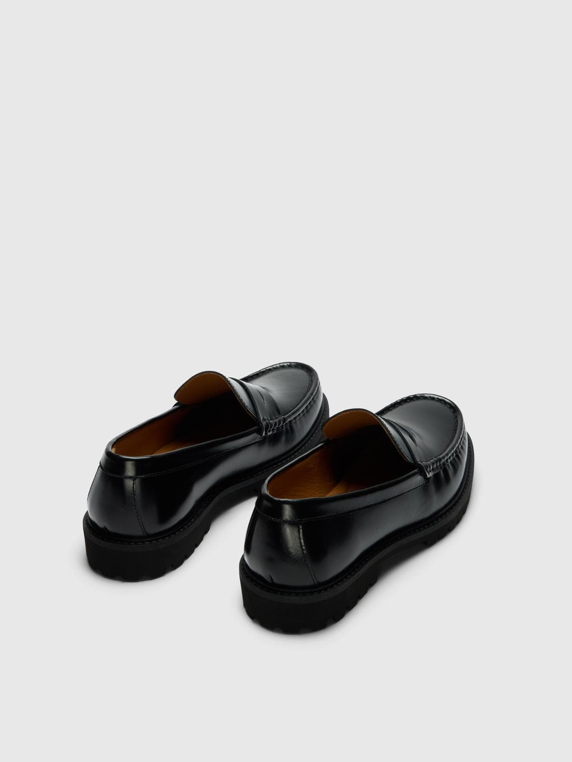 Slhhugo Leather Plain Penny Loafer Noos - Selected