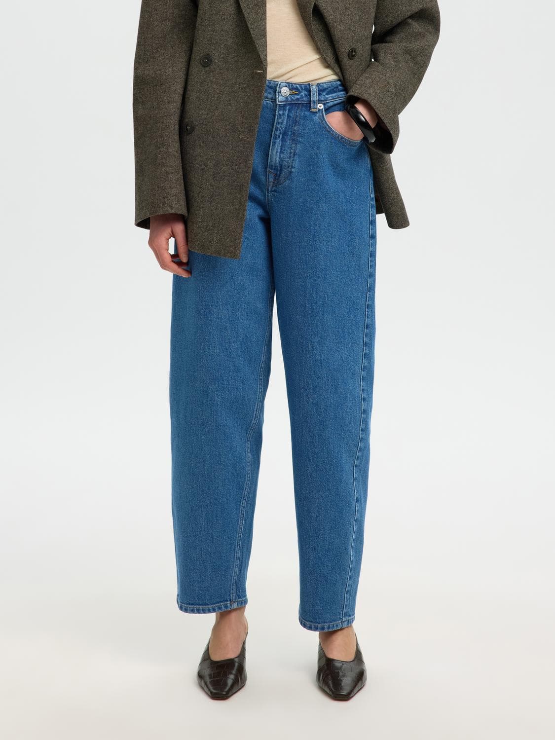 Slwbarrel Bea-Kori Hw Jeans Noos - Selected
