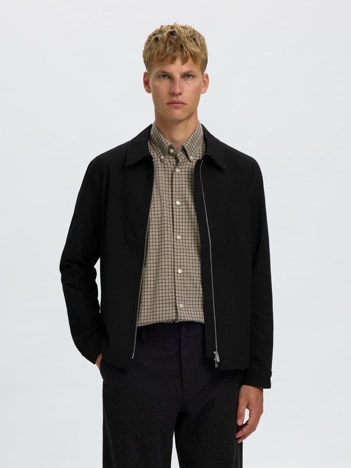 Slmregular Finn Zip Jacket Noos - Selected