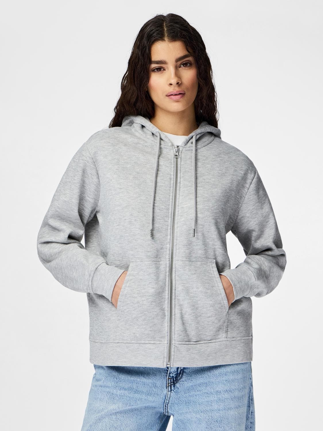 Pcchilli Ls Zip Hoodie Noos Bc - Pieces