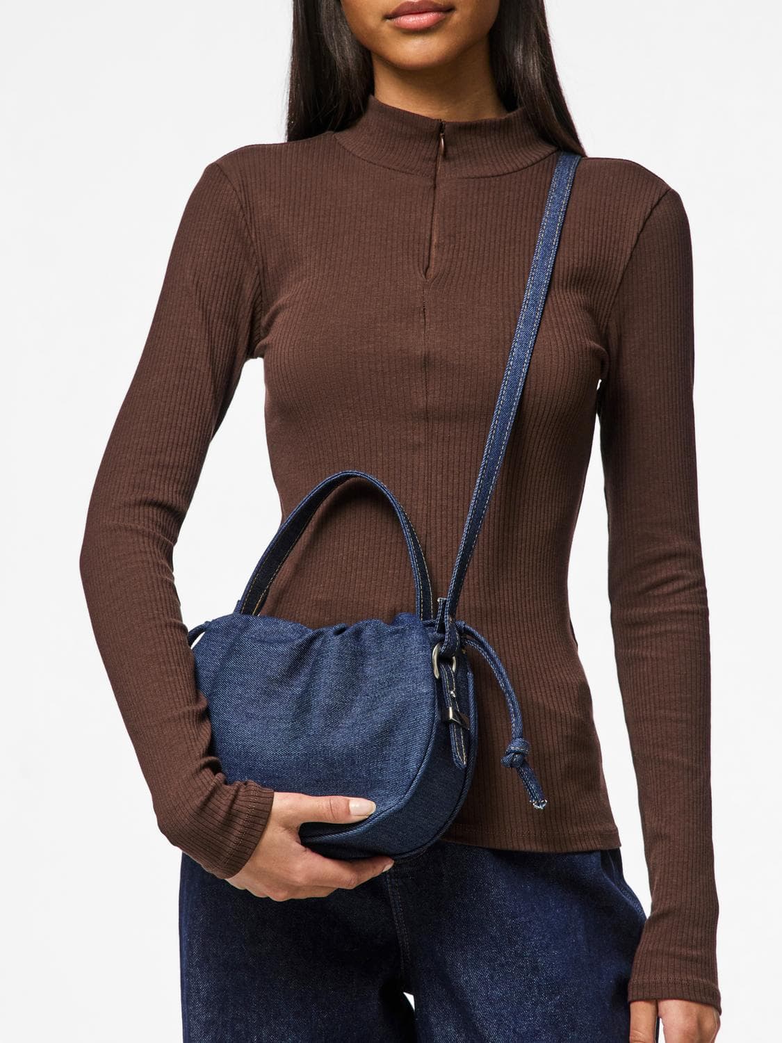 Pcballoon Denim Bag D2d - Pieces