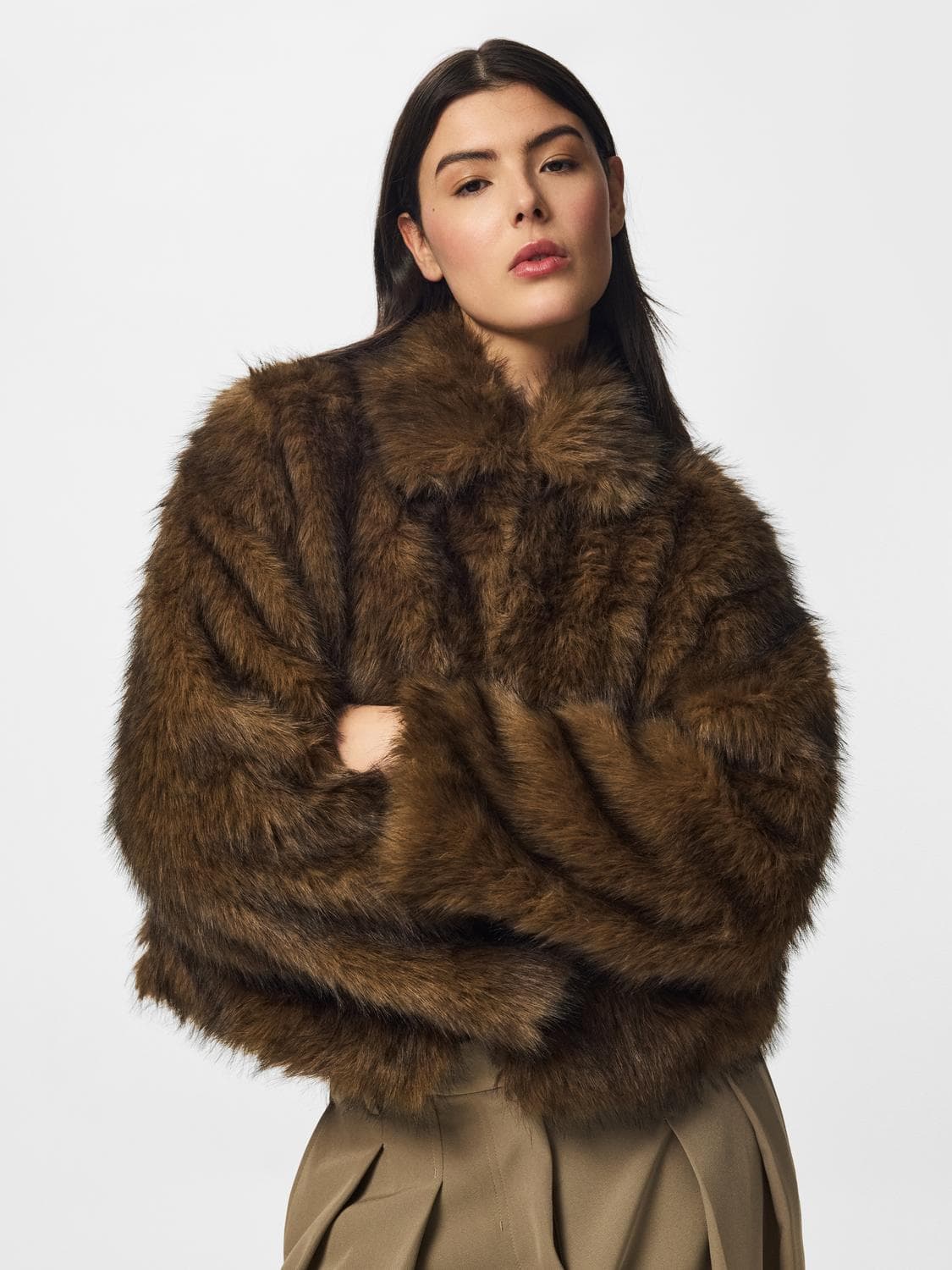 Pcjilla Short Fluffy Jacket Bc - Pieces