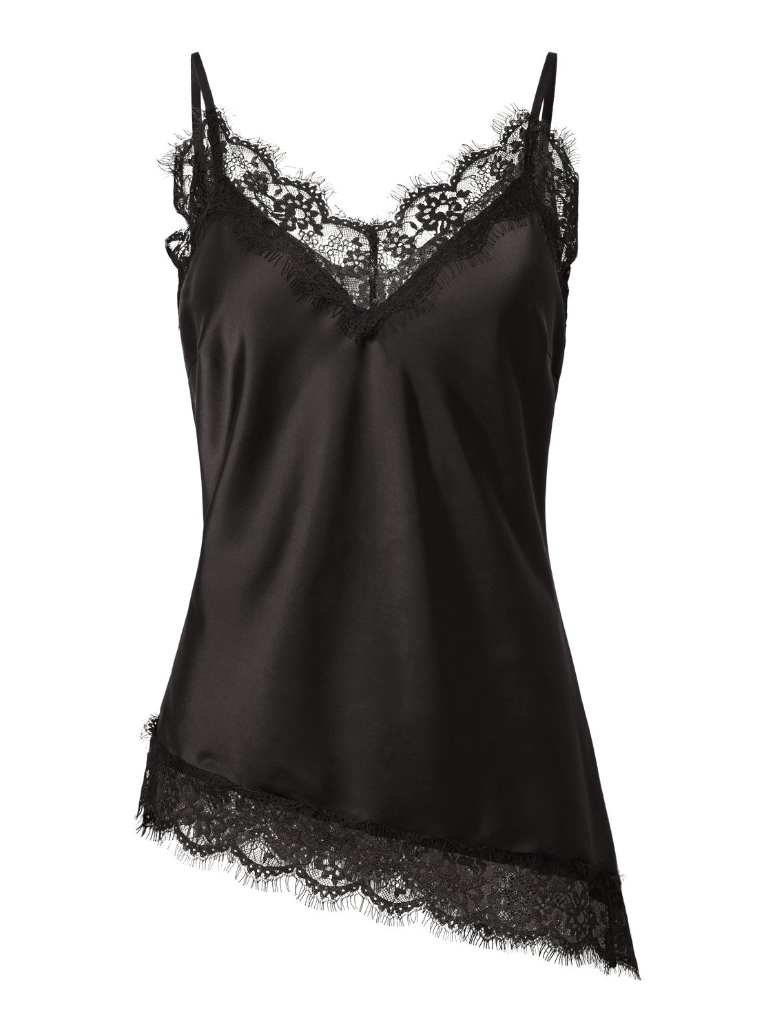 Pcjessa Singlet W/Lace Wvn Bc