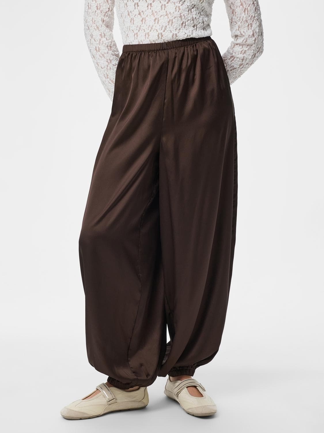 Pcfesta Mw Satin Balloon Pant Wvn D2d - Pieces