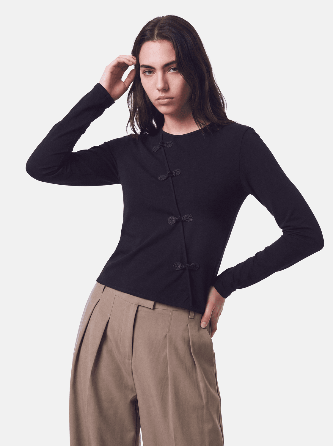 Pcolivia Ls Detailed Top Jrs D2d - Pieces