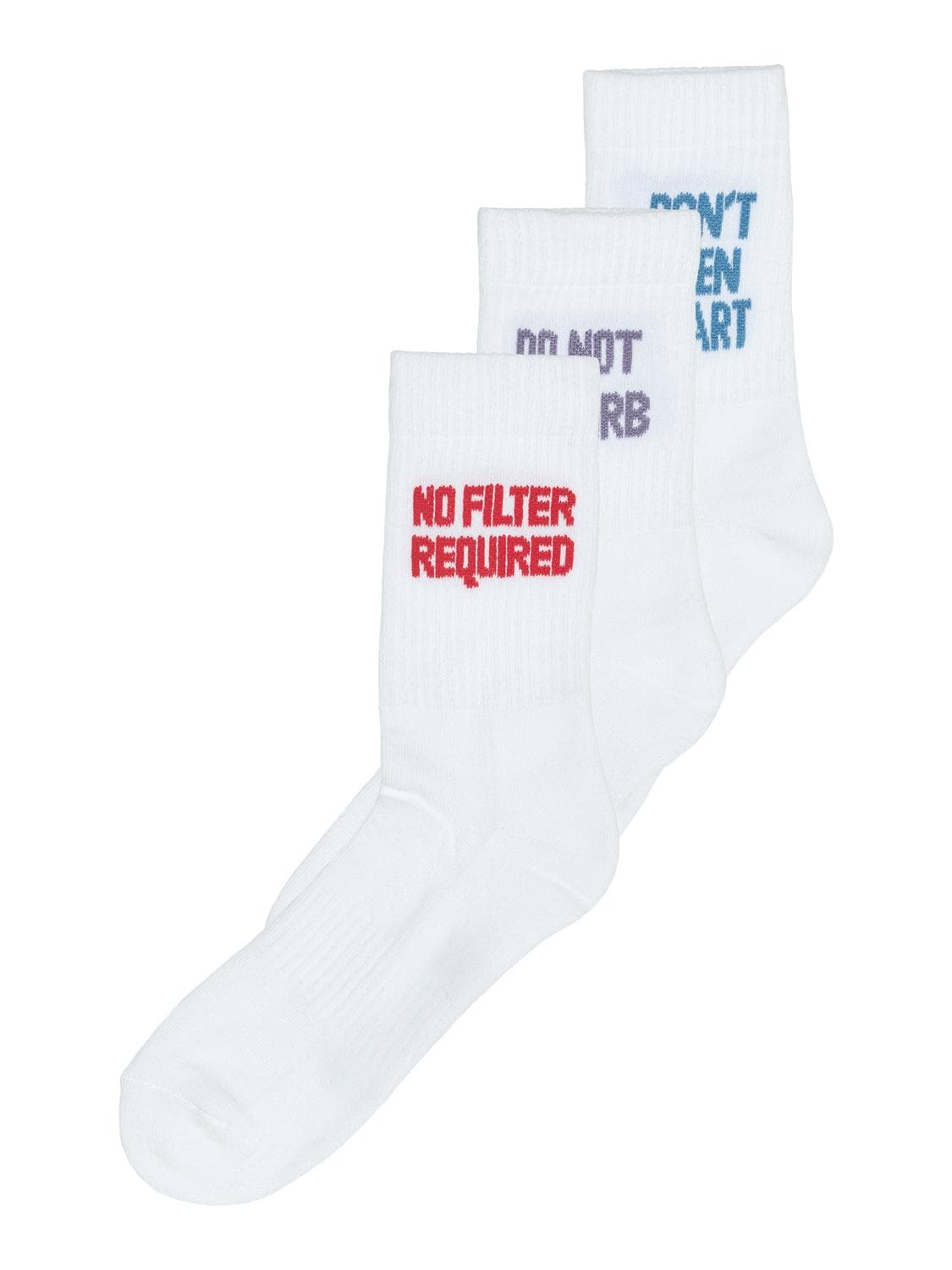 Onsrody Text 3-Pack Tennis Sock - ONLY & SONS