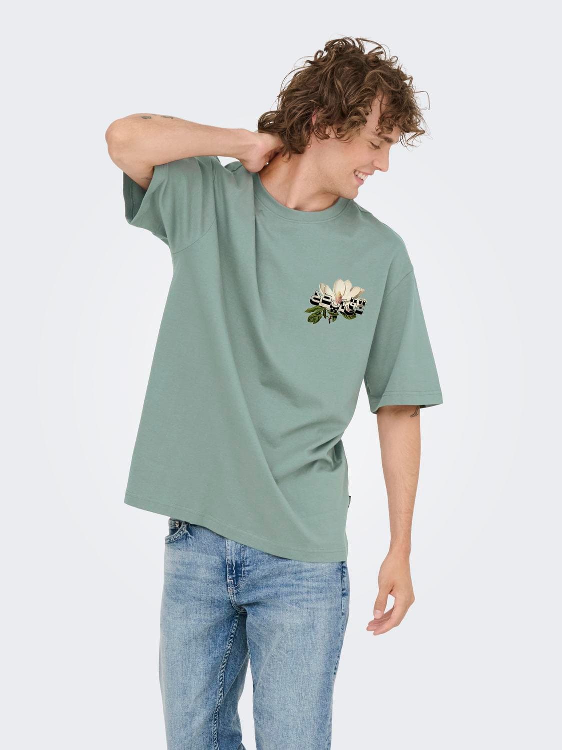 Onsfrank Rlx Ss Tee Noos - ONLY & SONS