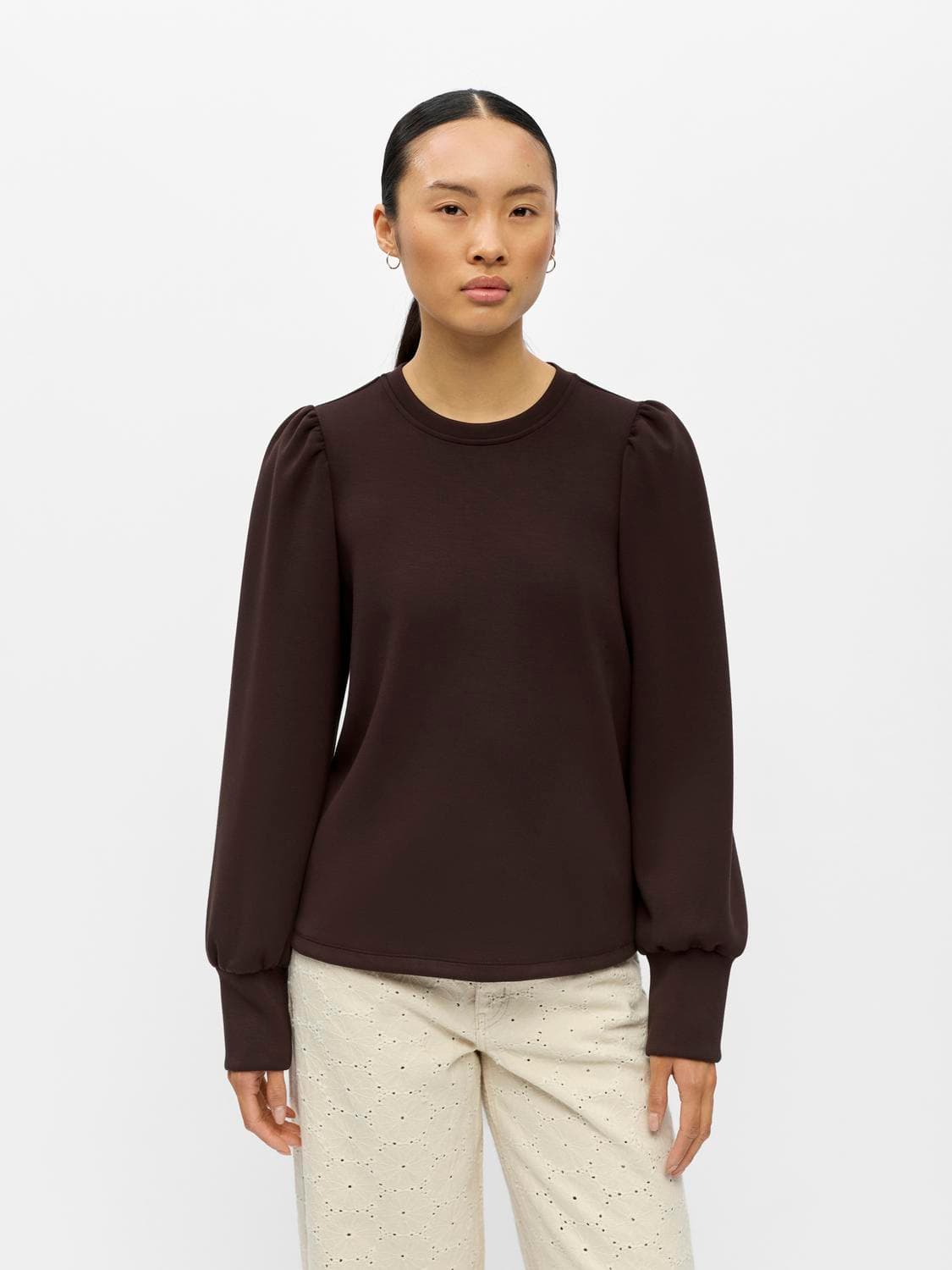 Objandrea Re L/S O-Neck Sweat Noos - OBJECT