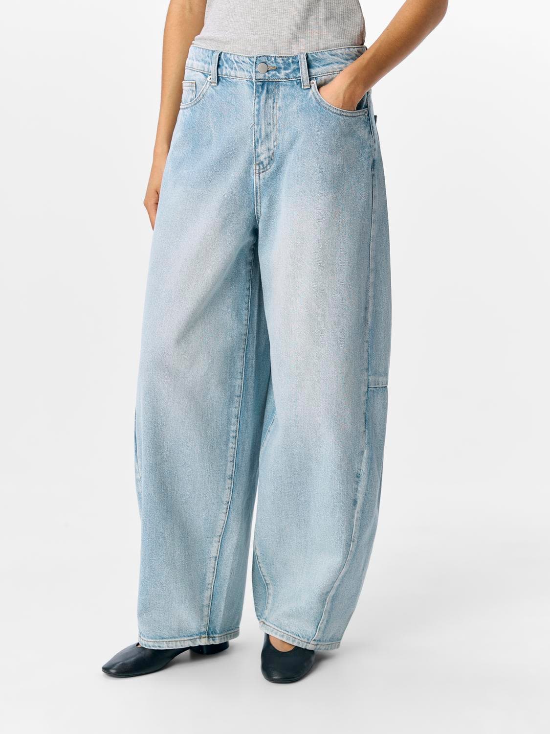 Objmoji Elsa Mw Super Barrel Jeans Noos - OBJECT