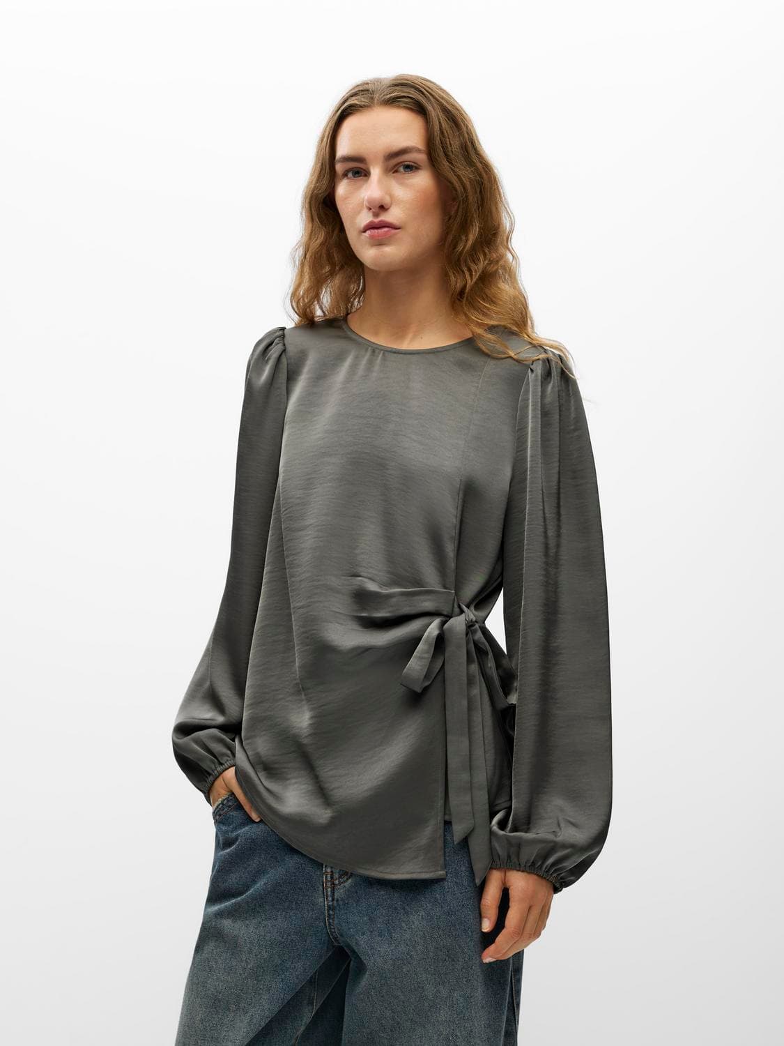 Objchilli L/S Re O-Neck Top Noos - OBJECT