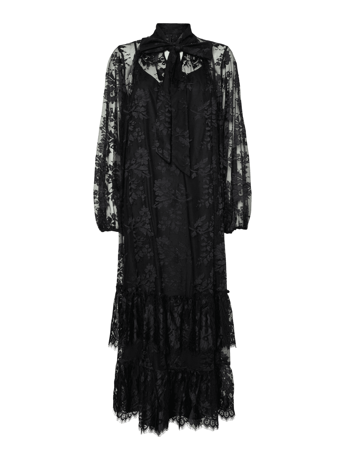 Yaslacilla Ls Lace Long Dress - Show - YAS