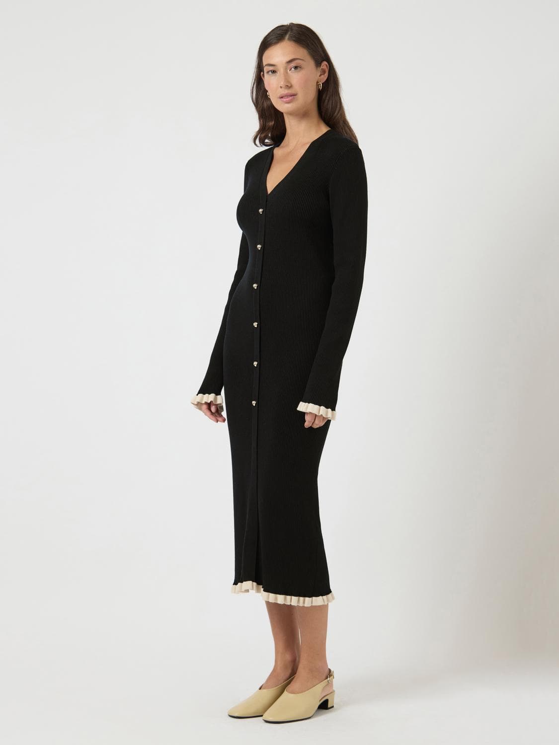 Yasfloma Ls Knit Dress S. - YAS