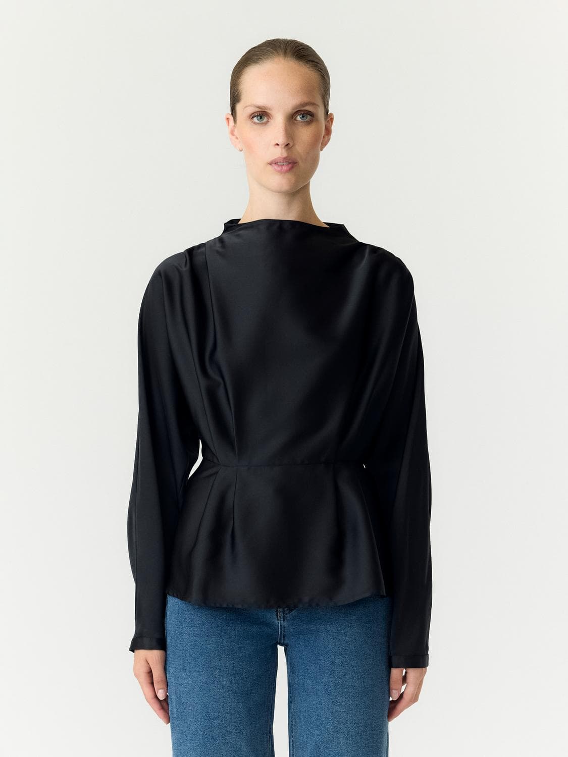 Yaspella Ls Funnel Neck Top S. Noos - YAS