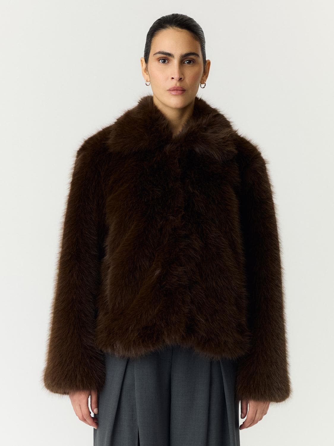 Yaskimberly Ls Faux Fur Jacket - YAS