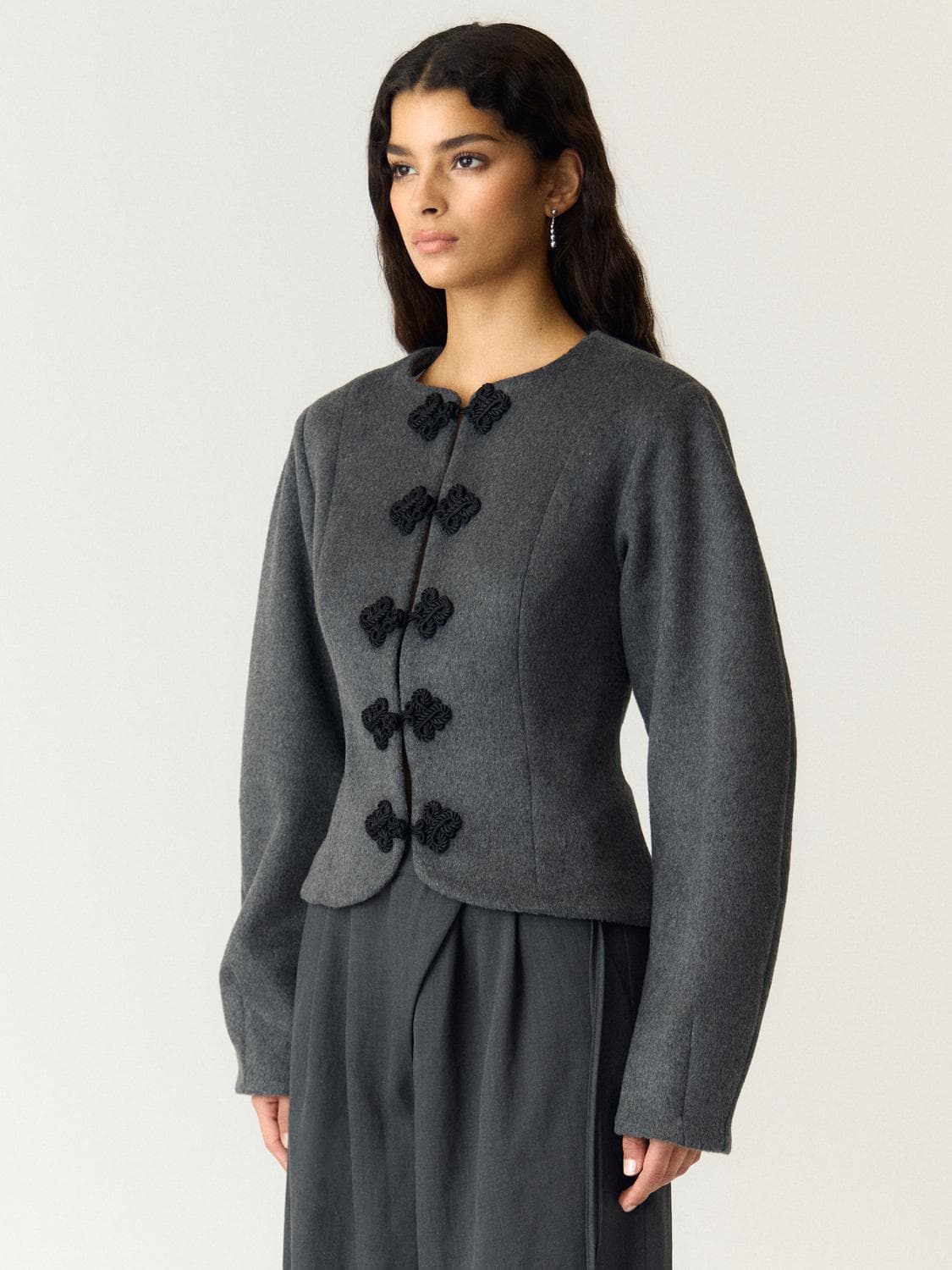 Yasnapo Ls Wool Jacket - Story - YAS