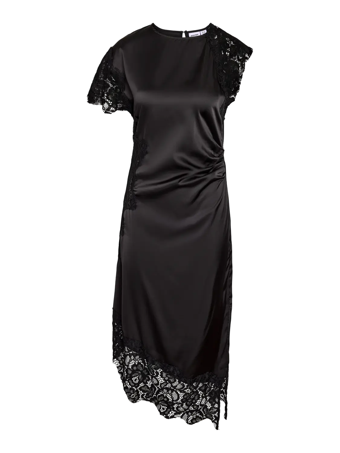 Nmwren S/S Satin Lace Long Dress - Noisy May