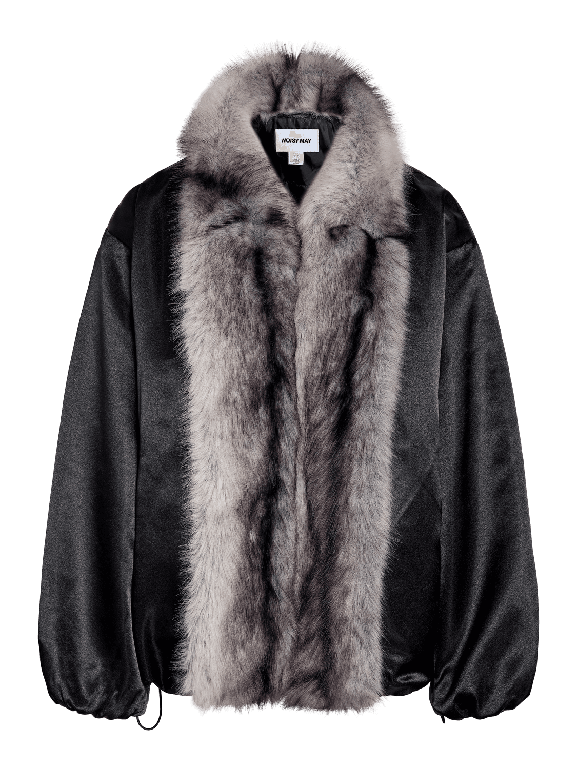 Nmivy Contrast Collar Loose Bomber - Noisy May